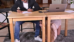 Office DP: 2 BBCs Stretch Out Young Blonde Professionals Alexis Crystal &amp_ Paola Hard GP2133 Thumb