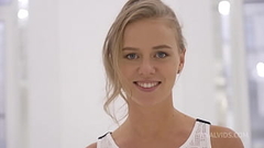 Ella Elastic - babyface, height 150 cm, fitness body, 18yo ! Nick'_s anal casting Thumb