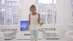 Ella Elastic - babyface, height 150 cm, fitness body, 18yo ! Nick'_s anal casting Thumb