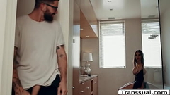 Horny shemale butt fucked by her stepson Thumb