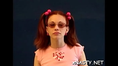 Love stick riding by a dirty-minded adorable redhead darling Anissa Thumb