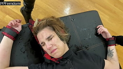 Lesbian Mistresses Hard Spitting Humiliatrix Lezdom Over Bondaged Slut Thumb