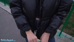 Public Agent Alyssa Bounty Basement Anal Fuck After Hitchhiking Thumb