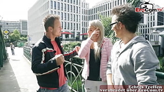 STRA&szlig_EN FLIRT - deutsche blonde teen abgeschleppt f&uuml_r anal dreier Thumb
