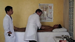 Asian patient anal licked while threeway breeded by doctors Thumb