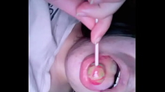 Jugando con mi conchita y caramelo @tetonaviciosa en twiteer Thumb