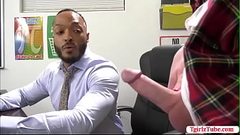 TBabe Shiri gets fuck in doggy her Teacher Thumb
