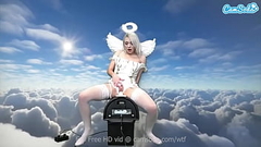 Heavenly Body Ava Sinclaire Rides the Sybian Thumb