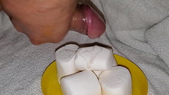 Cum soaked Marshmallows are delicious any time of day. Thumb