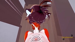 Furry Hentai 3D - POV Tigress blowjob and gets fucked by fox - Japanese manga anime yiff cartoon porn Thumb
