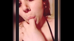 Watch me and play with myself Autumn Minxx Pregnant Thumb