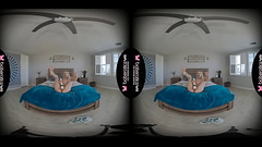 Solo blonde teen, Chanel Shortcake used vibrator, in VR Thumb