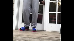 Man flashes his little Dick Thumb