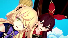 Genshin Impact - Two Archer Girls [3D Hentai, 4K, 60FPS, Uncensored] Thumb