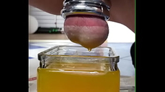 Balls and cock in hot wax Thumb