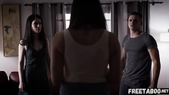 Twisted Stepsiblings Pass Around &amp_ Share Mom Like A Sex Toy (Chanel Preston, Evelyn Claire &amp_ Nathan Bronson) - Full Scene On FreeTaboo.Net Thumb