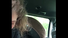 Dick sucking whore takes facial Thumb