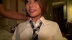 https://bit.ly/3InFov7 Japanese short hair girl. Her sunburnt body is so sexy. This is her first experience to POV. Finally, cum inside her shaved pussy. Japanese amateur homemade porn. Thumb