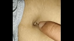 Desi wife - Playing with Navel Thumb
