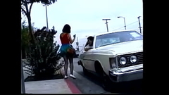 Mature Asian whore in short skirt Hana Ku gives professional blowjob to dude in the backseat of a car Thumb