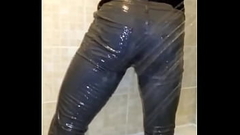 Lubed wet jeans hunk Thumb