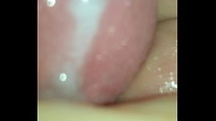Cumshot on my own Thumb