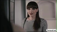 TS Natalie bangs neighbor Reagans pussy Thumb