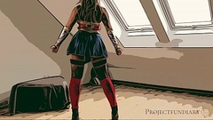 wonder woman cosplay - used like a slut, projectfundiary Thumb