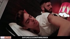 Horny Stepdad (Romeo Davis) Imposes Strict Rules During Quarantine Over His Naughty Boy (Alex Montenegio) - FamilyDick Thumb