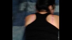 Aprovechando casa sola andaba caliente y le pedi me diera de perrito y me terminara dentro (Creampie) Thumb