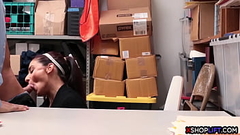 Two hot best friends fucked by LP officer in his office Thumb