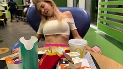 SWEET b. ORGASM CONTROL IN PUBLIC. ELEVATOR,STREET,MCDONALD'_S. PEOPLE IN SHOCK Thumb