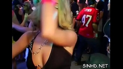 Wild and raucous pole party Thumb