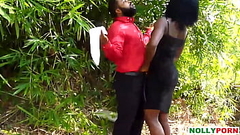 Honourable Krissyjoh Met and Fucked Lucy in The Bush While Inspecting His Site - NOLLYPORN Thumb
