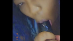 Sucking my dildo Thumb
