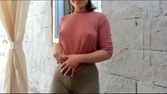 Cam model Nyconic fingers herself outside Thumb