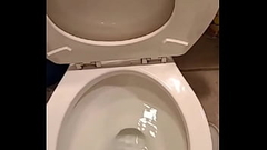 Trouble peeing on camera because of stage fright, have to push it out Thumb