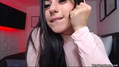 Busty clothed camgirl sucks vibrator Thumb