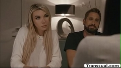 TS Aubrey fucks her Cheating Husbands ass Thumb