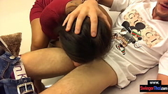 Asian amateur girlfriend blowjob with handjob finish Thumb