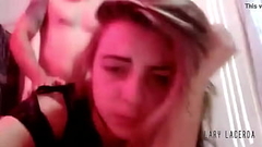 LARY LACERDA Hot Blonde Teen Has Her Ass Fucked Hard And Records All Of It Thumb
