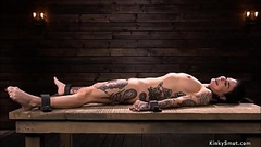 Alt slut in device bondage whipped Thumb